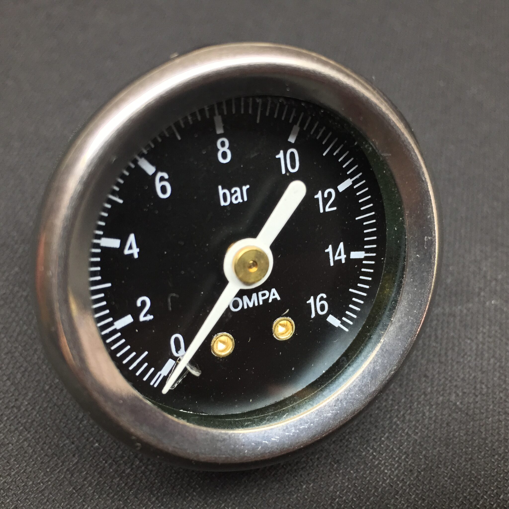 Manometer, schwarz (Brühdruck) 02